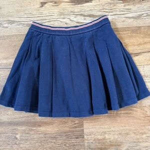 Gucci Italy Navy Blue Pleated Skirt girls 8